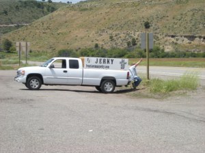 Brian the jerky man waved at everyone who passed.
