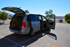 The Queen Mary Express with all of the cargo doors open, ready for the final loading.