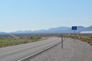 150 miles up this road to the next gas station.